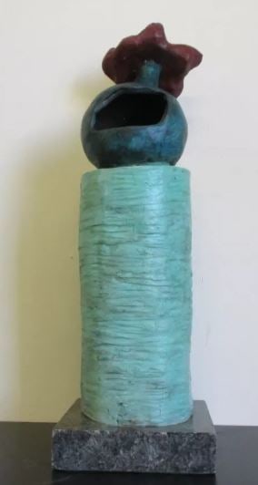 Bronze Sculpture Flowerpot " (1 of 1)