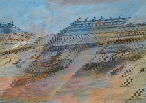 Camille Pissarro - Boulevard Mantmartre: Artist: Camille PissarroTitle: Boulevard MantmartreDimensions: 20x14 InchesMedium: Pastel On PaperCondition: Excellent?In the style of?"In the style of" works are works by an unknown creator whose sty