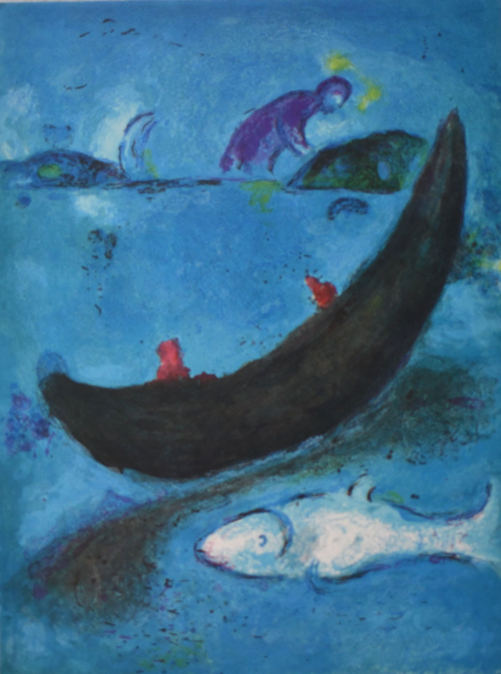 Chagall - The Dead Dolphin and The 300 Crowns ?After?: Artist: Marc ChagallTitle: The Dead Dolphin and The 300 CrownsArtist: Marc ChagallTitle: The Dead Dolphin and The 300 CrownsDimensions: 10in. by 13inEdition: From the rare limited editionPublisher: