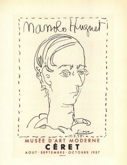 Picasso Manolo Hugnet Modern ?After?: Lithograph Print Pablo Picasso Manolo Hugnet Modern 1959 Size 9.5x12 inches