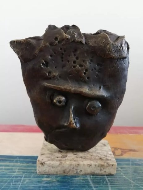 Bronze Sculpture Mask Of Sergio Bustamante (1 of 1)