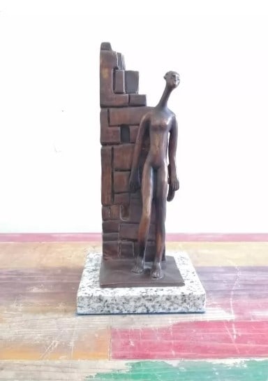 Bronze Sculpture Reverie By Charlotte Yazbek: Old RecastThis sculpture is in perfect condition.DESCRIPTION OF THE ARTICLE:TITLE: ?DREAM?AUTHOR: CHARLOTTE YAZBEKMATERIAL: BRONZEMEASUREMENTS WITHOUT BASE: HEIGHT 25 cm x WIDTH 9 cm x DEPTH 9