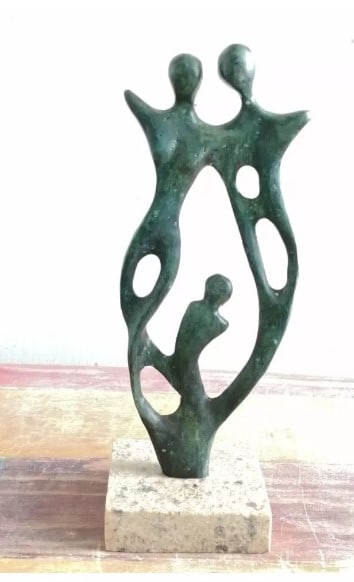 Bronze Sculpture Family By Charlotte Yazbek (1 of 1)