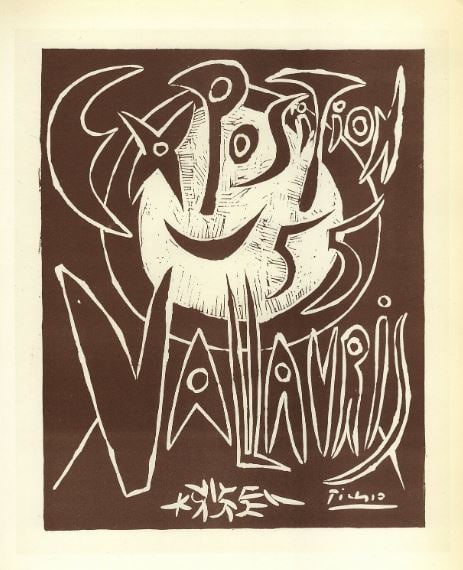 Picasso 1955 Exposition Vallauris 3 ?After?: Pablo Picasso 1955 Exposition Vallauris 3 9.5x12