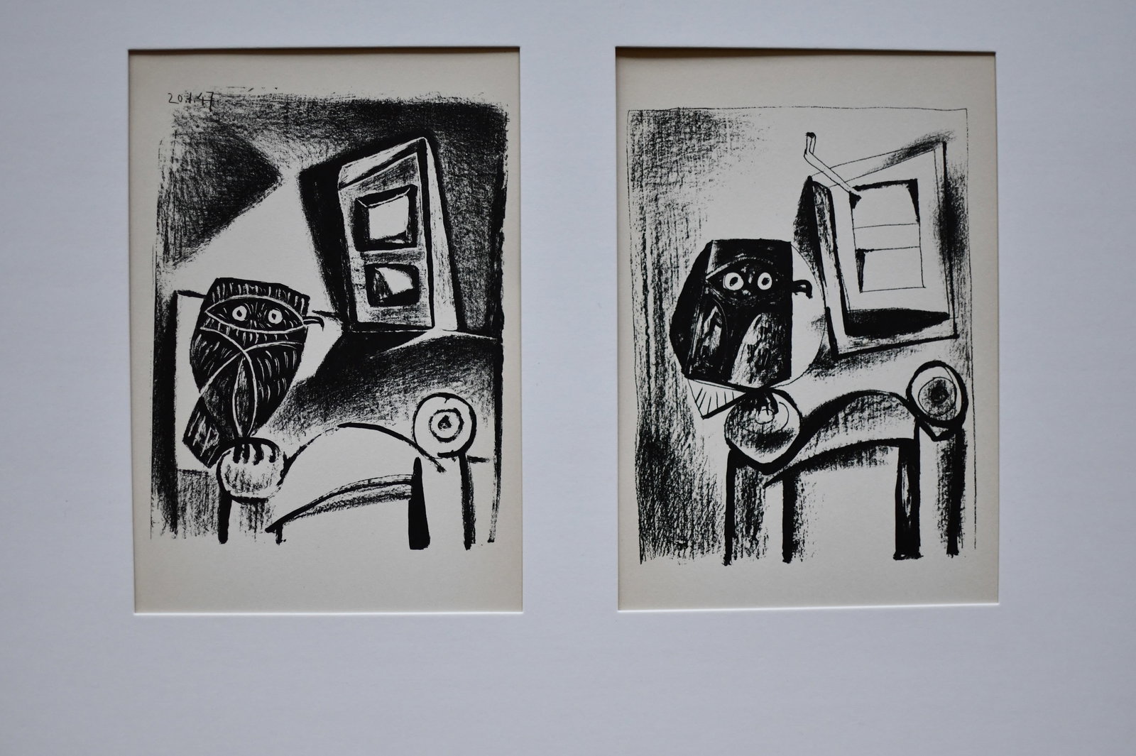 PICASSO- THE PIGEON: Artist PABLO PICASSO AfterDimensions Each picture is 5x8 inches x (2)Medium LITHOGRAPHCondition ExcellentLimited Edition After Means that it is a copy of the artist?s work. For Example, Old Masters cr