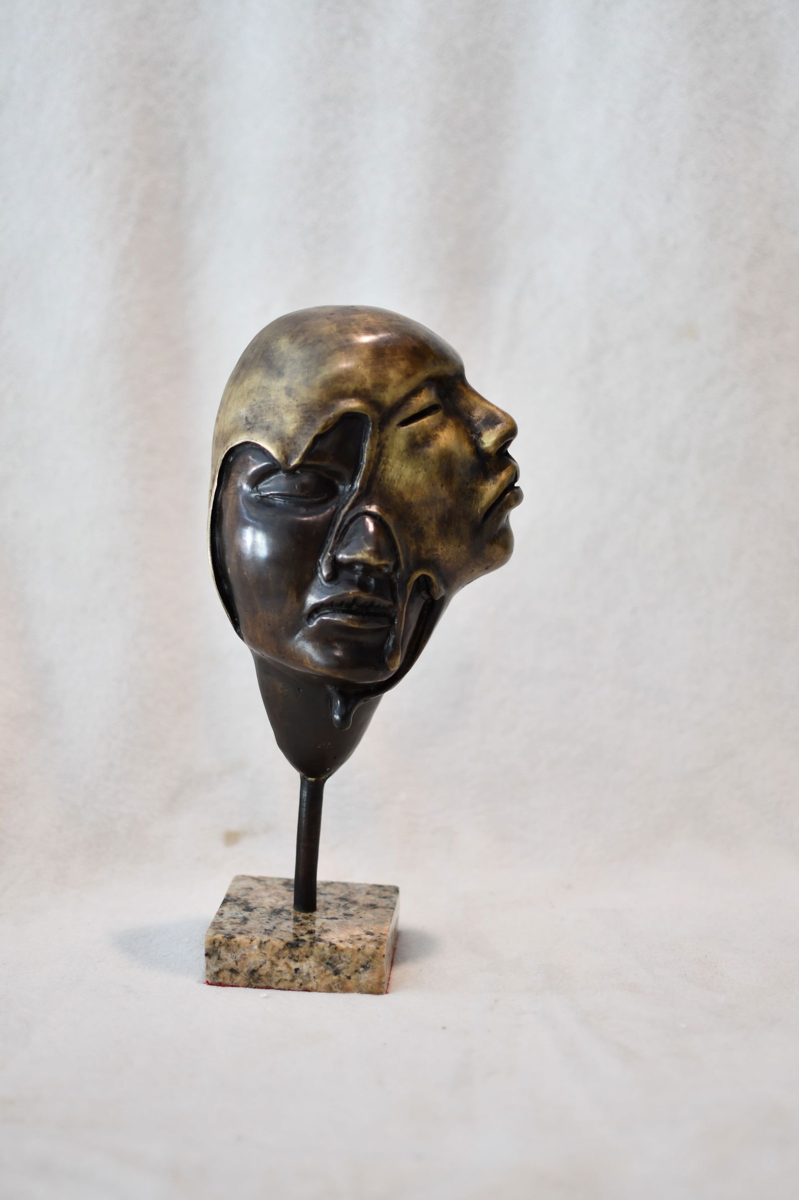 Bronze Sculpture Mask Of Johnson Tsang (1 of 1)