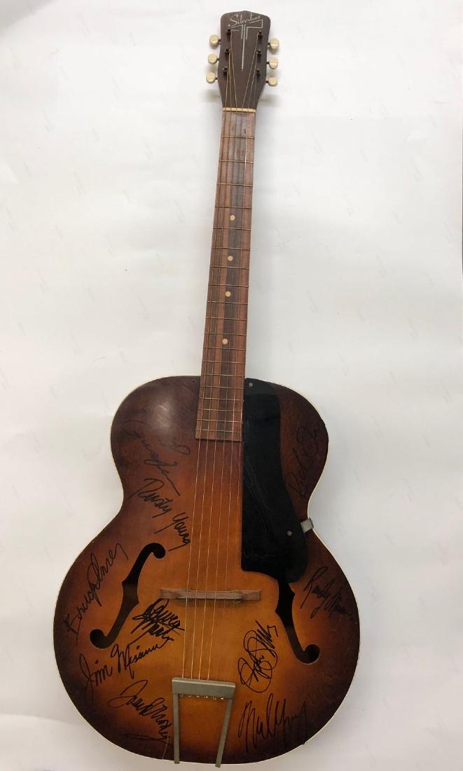 Autographed Buffalo Springfield Acoustic Guitar (1 of 1)