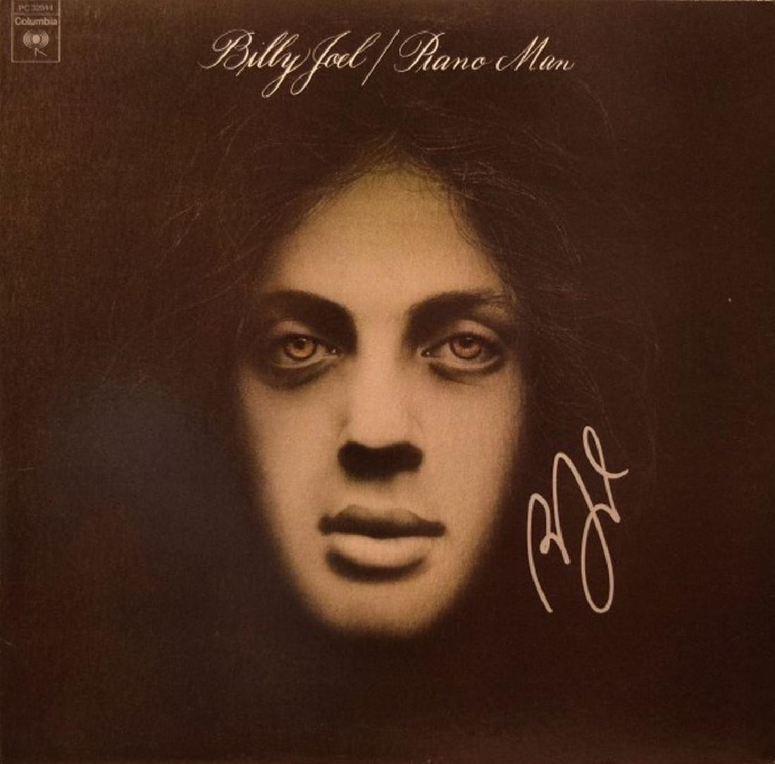 Billy Joel Signed Piano Man Album: Signed by Billy Joel. Excellent condition. 12x12in