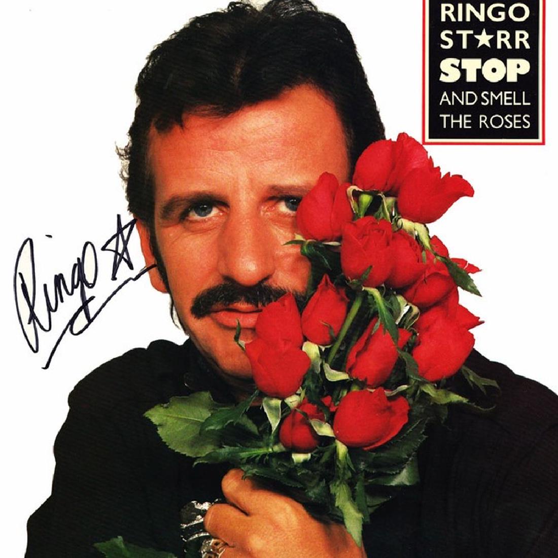 Autographed Ringo Starr Stop And Smell The Roses Album (1 of 1)