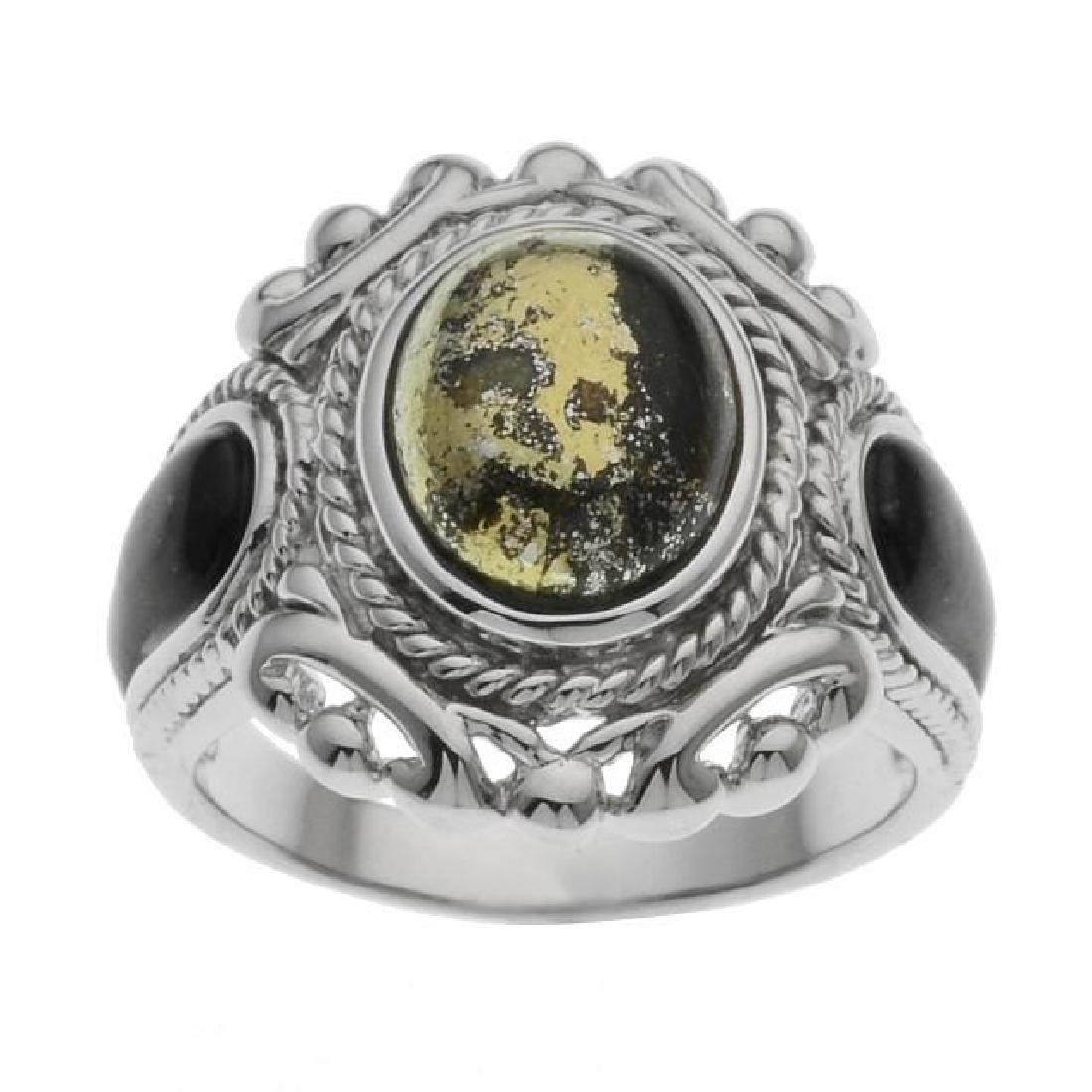 Sterling Silver Apache Gold Textured Ring-SZ 7 (1 of 1)