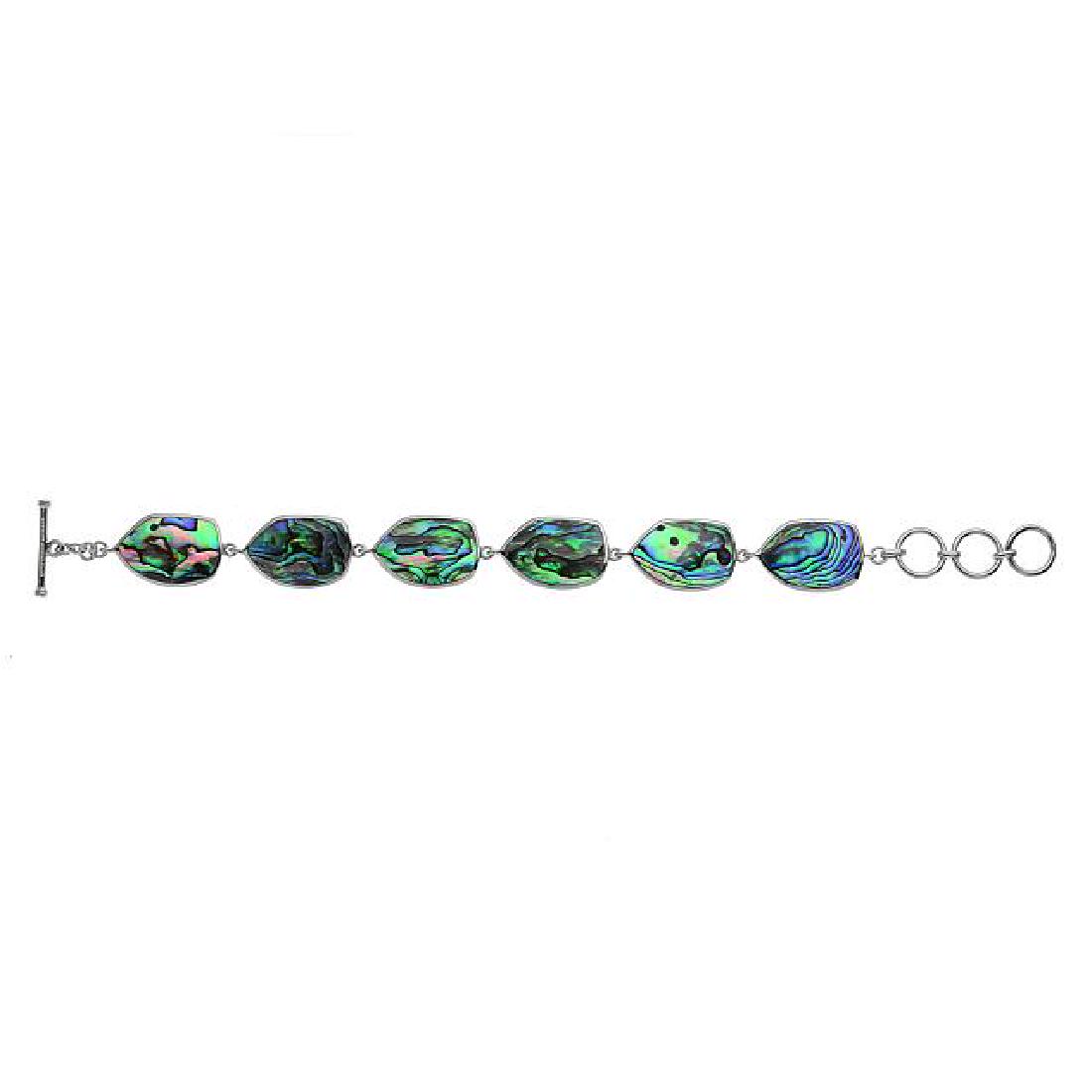 Sterling Silver Abalone Adjustable Toggle Bracelet (1 of 1)