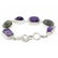 Silver 7.5" Charoite & Labradorite Toggle Bracelet - 2