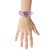 Sterling Silver Amethyst Trillion Cut Bracelet - 3