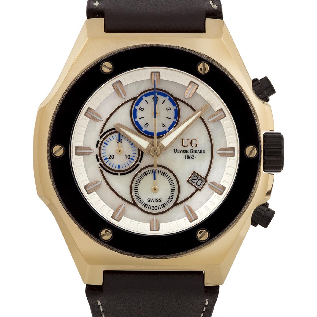 Ulysse girard bombardier men's chronograph watch outlet
