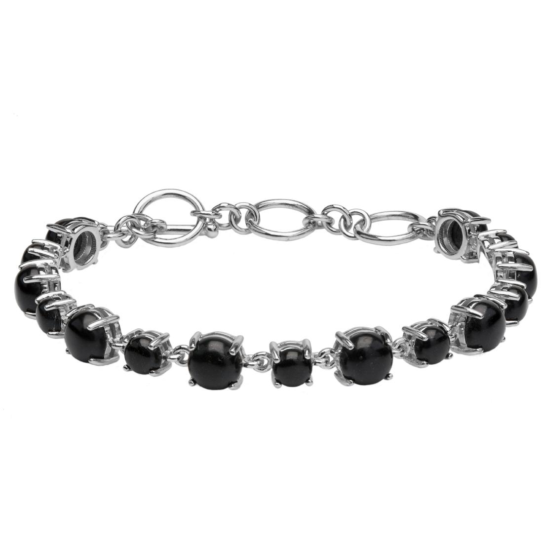 Sterling Silver Colorado Black Moon Line Bracelet (1 of 3)