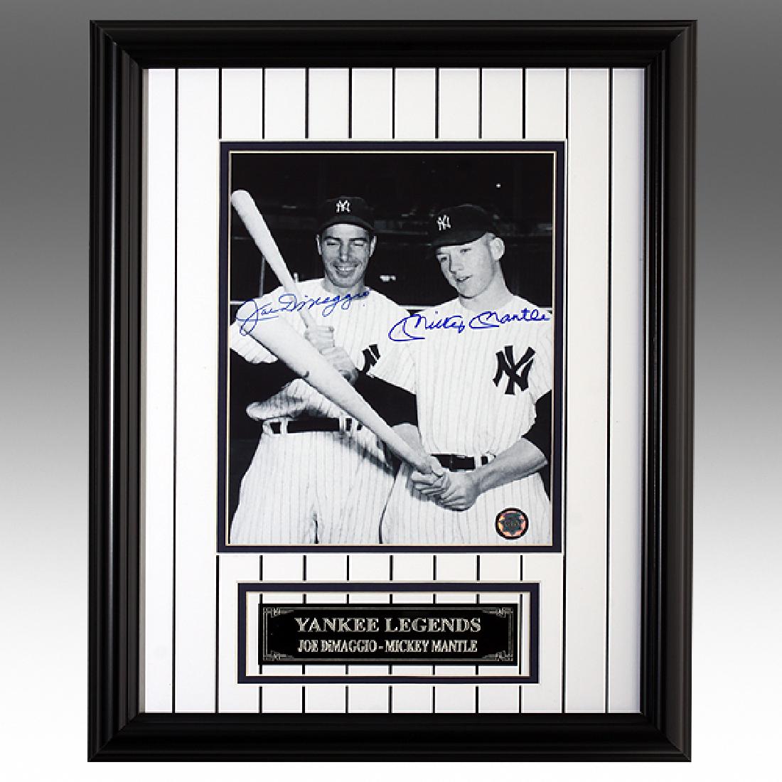 Joe DiMaggio & Mickey Mantle Yankee Greats Signed (1 of 1)