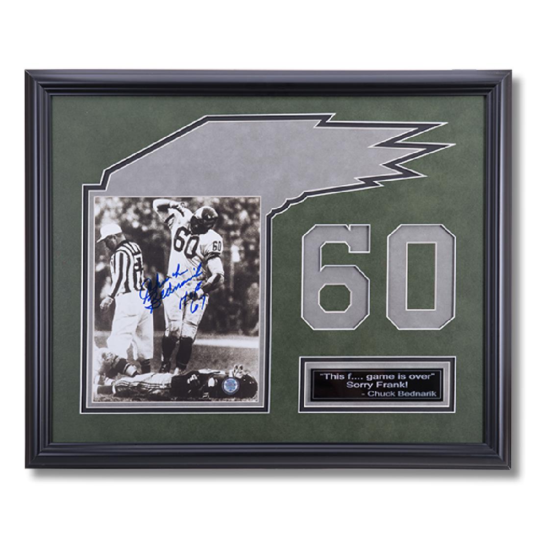 Chuck Bednarik Philadelphia Eagles Framed signed (1 of 1)