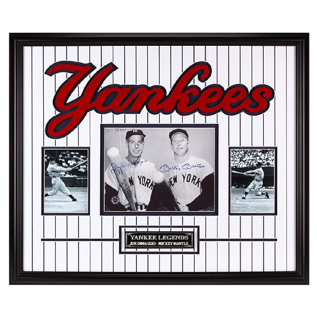Joe DiMaggio & Mickey Mantle Yankee Greats Signed (1 of 1)