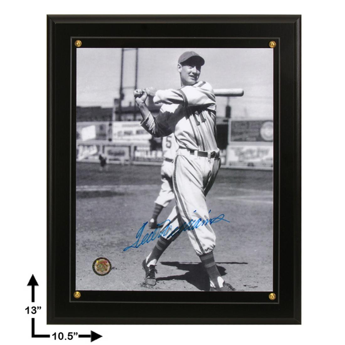 Ted Williams Boston Red Sox Signed 8x10 Plaque GFA: Ted Williams Boston Red Sox Signed 8x10 Plaque GFA