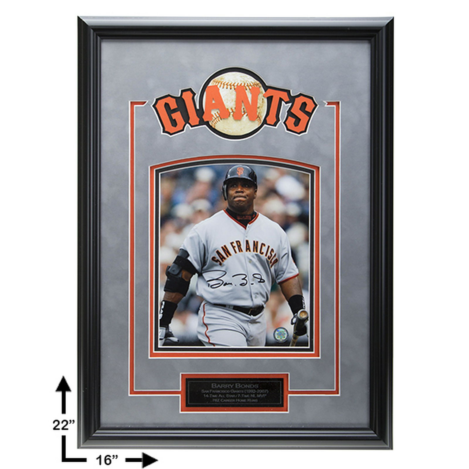 Barry Bonds San Francisco Giants Framed signed GFA (1 of 1)