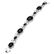 Silver Colorado Black Moon & Topaz Bracelet 7.5" - 2