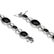 Silver Colorado Black Moon & Topaz Bracelet 7.5" - 3
