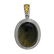 Silver Oval Velvet Obsidian & Citrine Pendant - 2
