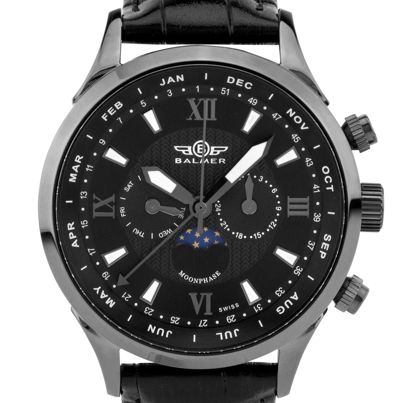 Balmer Swiss Phantom II Moonphase Mens Watch (1 of 3)