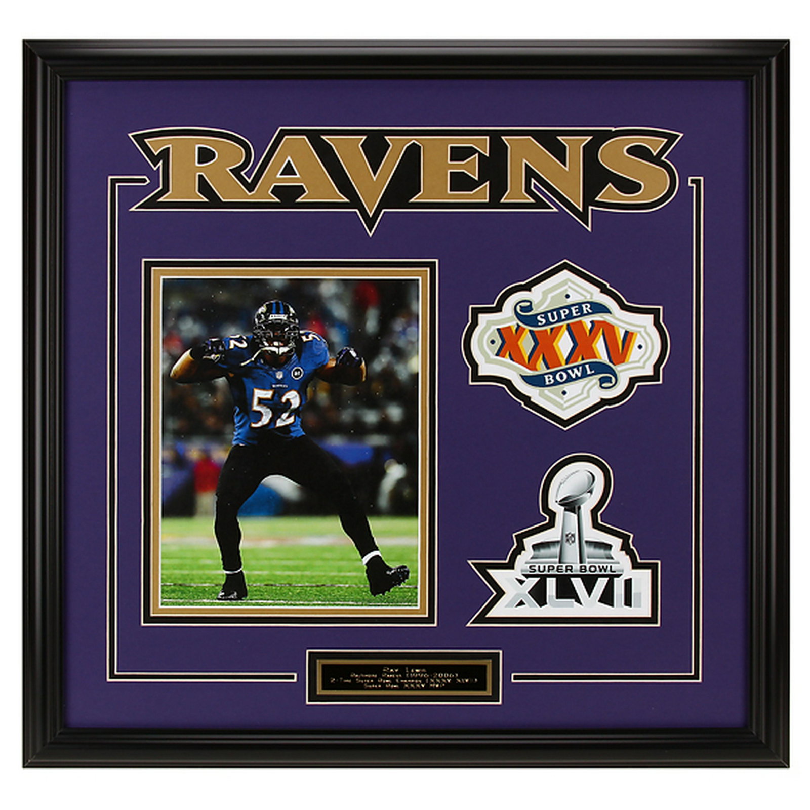 Ray Lewis Baltimore Ravens 20x21 Frame unsigned (1 of 1)