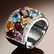 Sterling Silver Multi Gemstone Ring-SZ 5 - 2