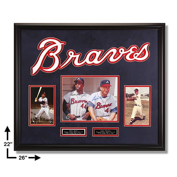 Hank Aaron & Eddie Mathews Atlanta Braves Signed (1 of 1)