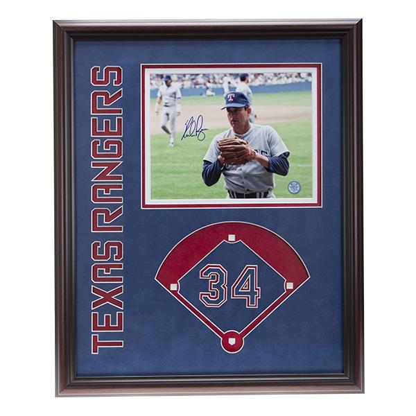 Nolan Ryan Texas Rangers Frame Signed 8x10 GFA (1 of 1)