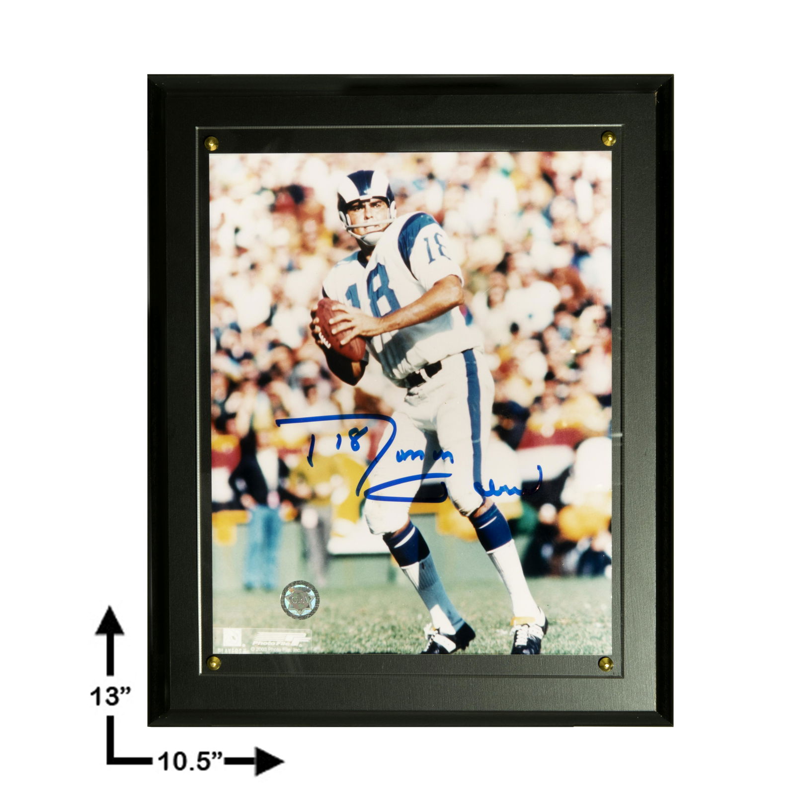 Roman Gabriel Los Angeles Rams Signed Plaque GFA (1 of 1)