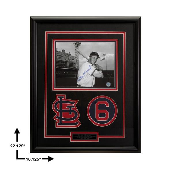 Stan Musial St. Louis Cardinals 22x18 autograph GFA: Stan Musial St. Louis Cardinals Custom Frame20x16 Autograph 8x10 GFA Certified