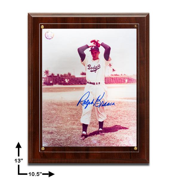 Ralph Branca Dodgers Signed 8x10 Plaque GFA (1 of 1)