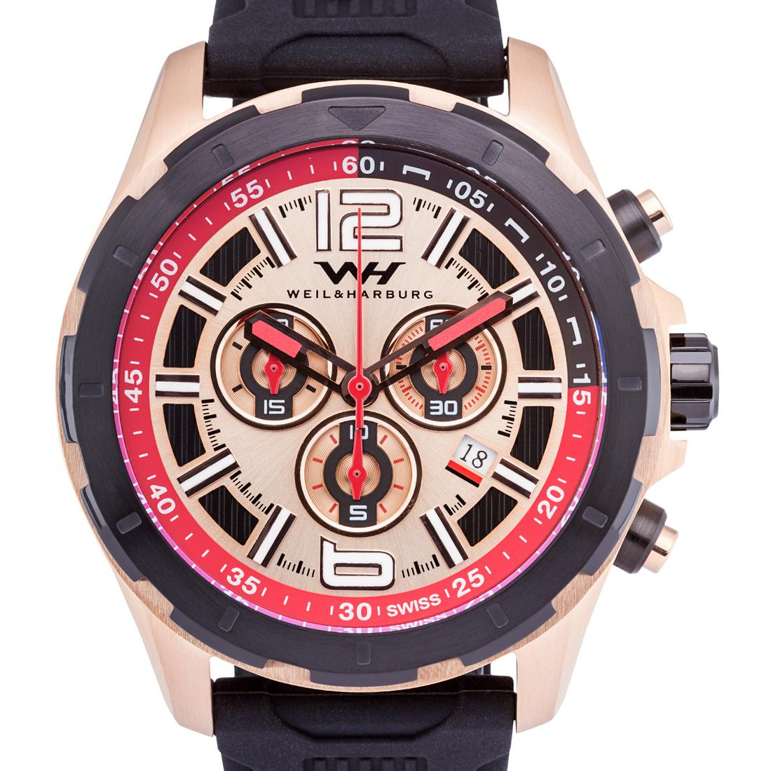 Weil & harburg top huxley men's chronograph watch