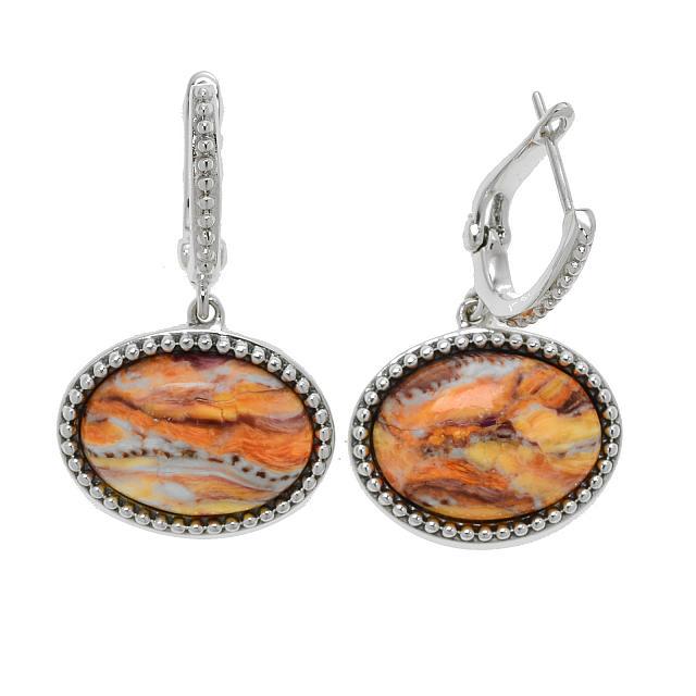 Sterling Silver Lion's Paw Beaded Drop Earrings (1 of 1)