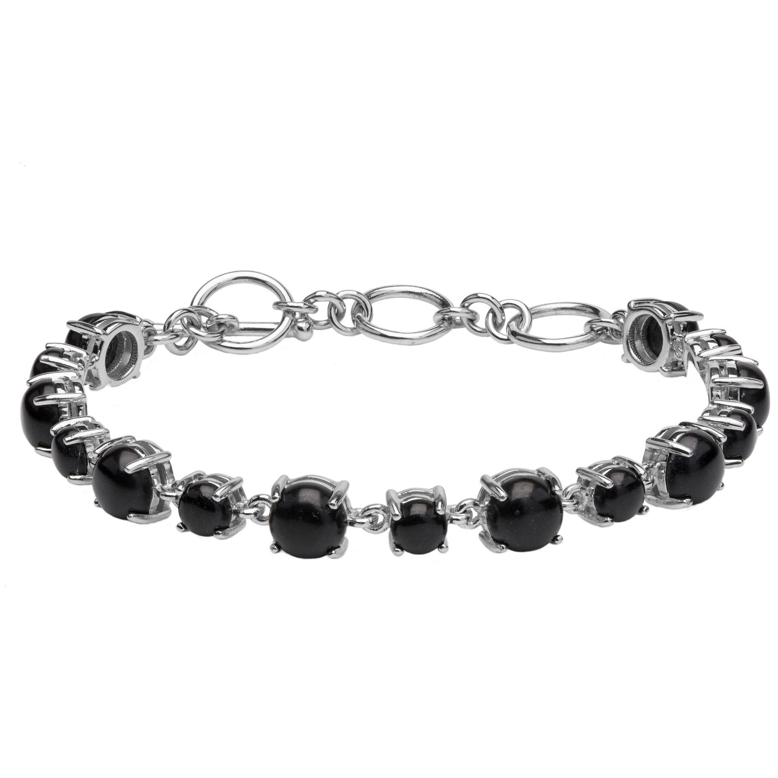 Sterling Silver Colorado Black Moon Line Bracelet (1 of 3)
