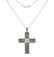 Sterling Silver Marcasite & CZ Cross Pendant