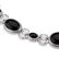 Silver Colorado Black Moon & Topaz Bracelet 7.5" - 2