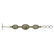 Silver Labradorite & Peridot Toggle Bracelet 8.2" - 2