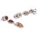 Silver Spiny, Agate & Chalcedony Drop Earrings - 3