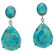 Sterling Silver Turquoise Drop Earrings