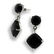 Sterling Silver Colorado Black Moon Drop Earrings