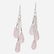 Sterling Silver Rose Quartz Drop Earrings - 2