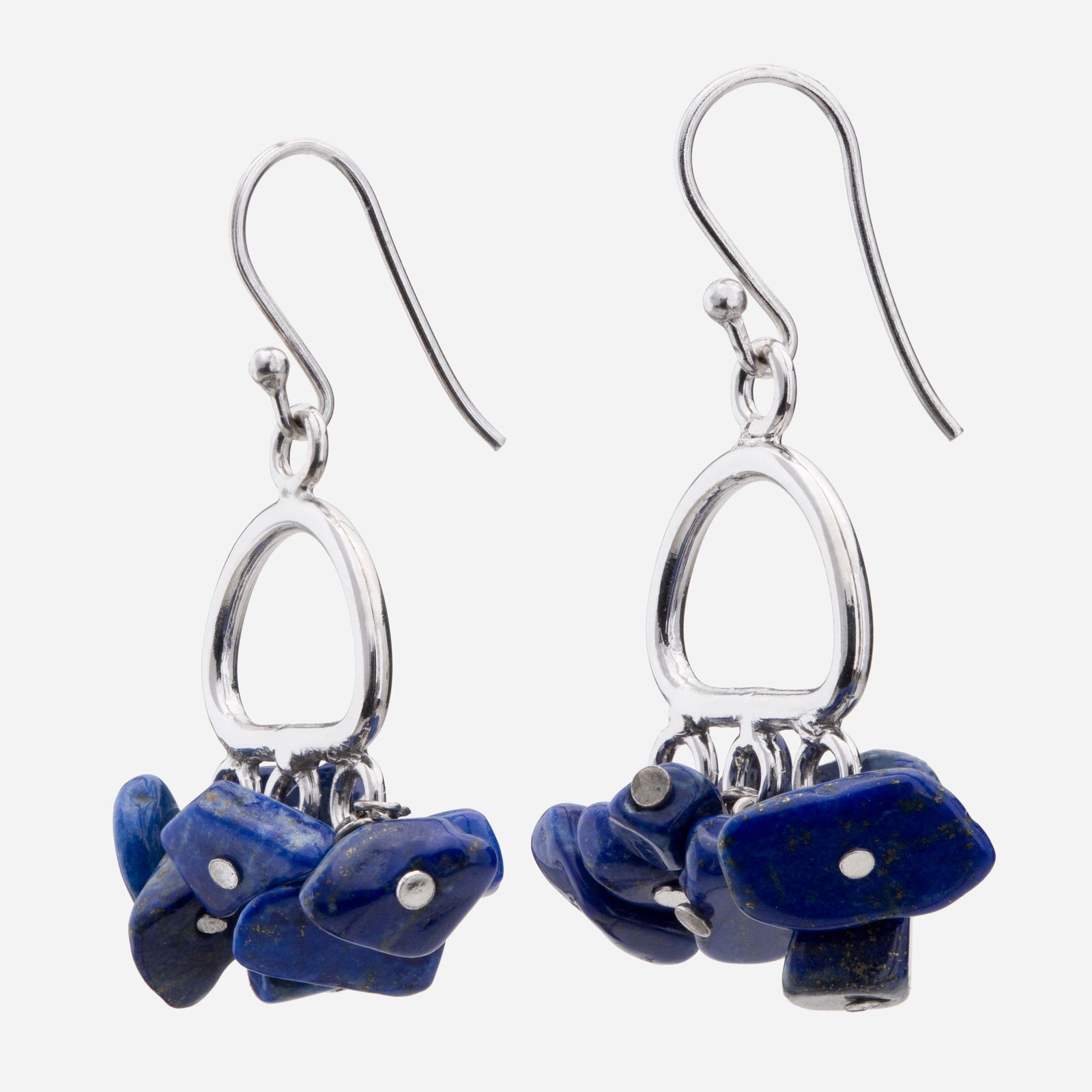 Sterling Silver Lapis Lazuli Chips Earrings (1 of 3)
