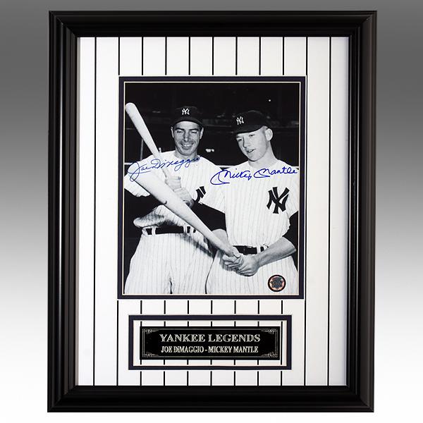 Joe DiMaggio & Mickey Mantle Yankee Greats Signed (1 of 1)