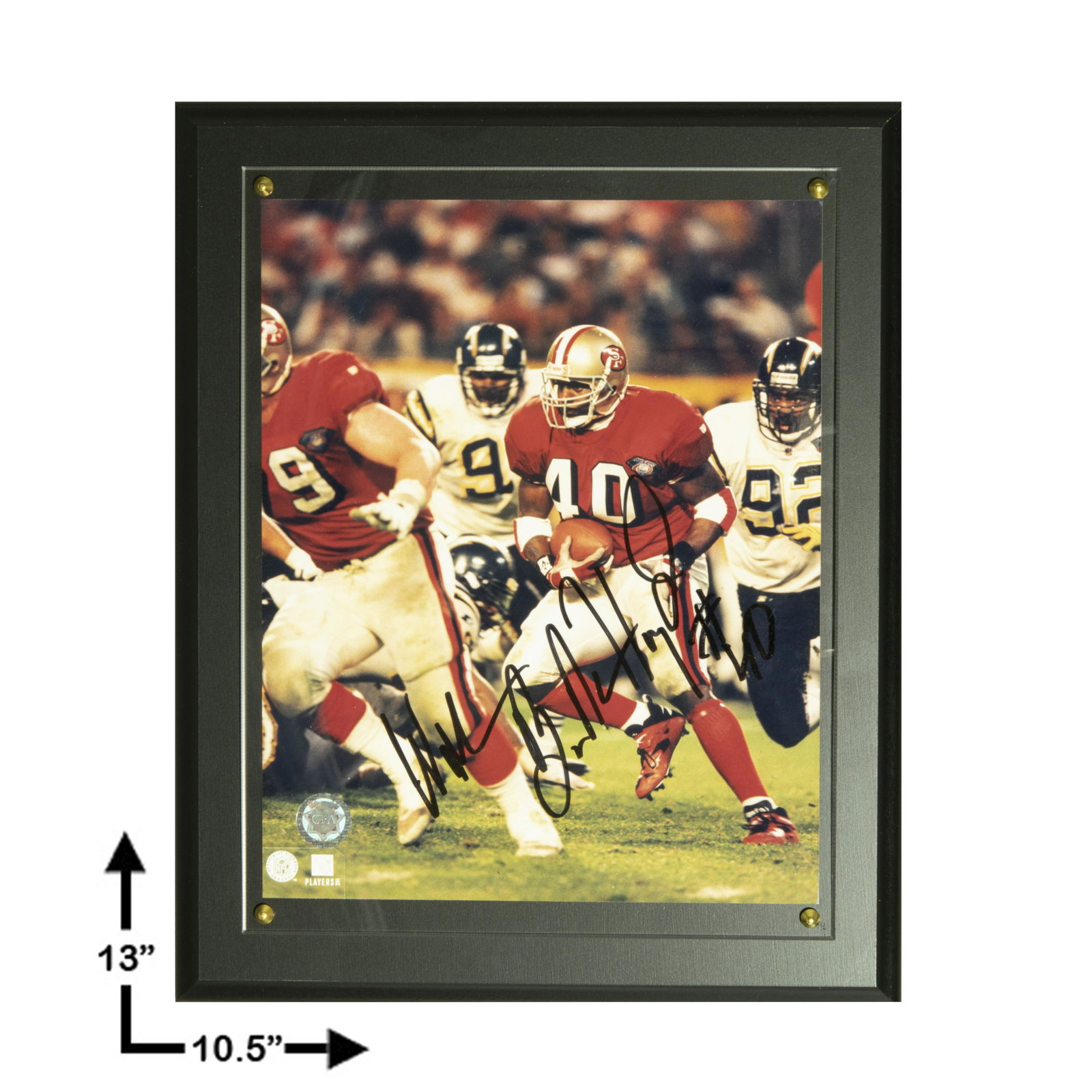 William Floyd San Francisco 49ers Signed PlaqueGFA (1 of 1)
