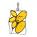 Sterling Silver Baltic Amber Openwork Pendant - 2