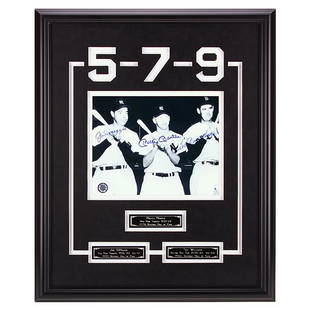 DiMaggio-Mantle-Williams 20x16 Baseball Legends GFA: DiMaggio-Mantle-Williams 20x16 Baseball Legends GFA